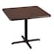 National Public Seating NPS Cafe Table, 36 Square, X Base, 30 Height CT33636XDMY - alternate 2